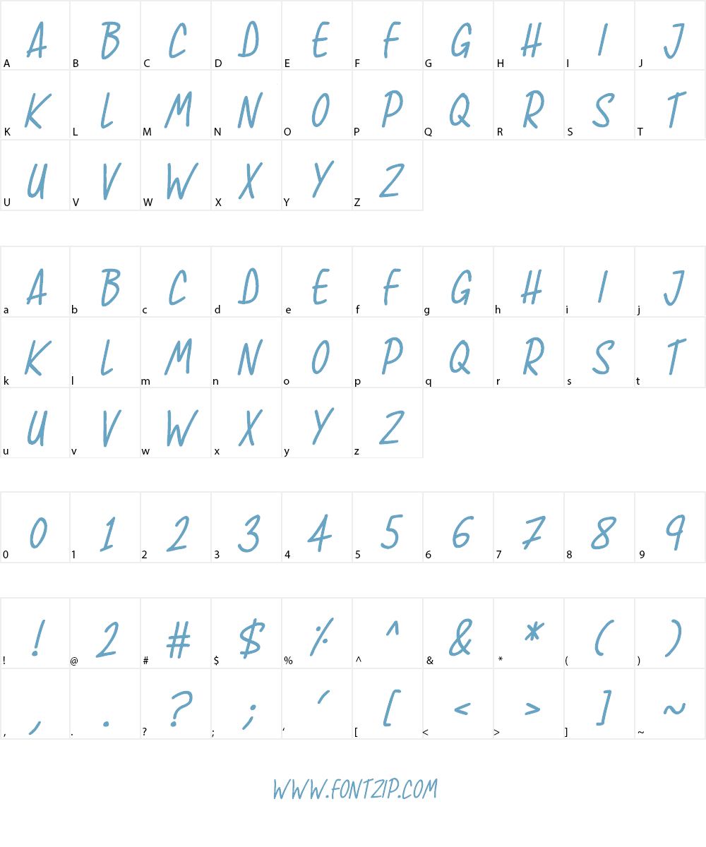 Super Sunrise Font Character